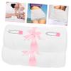 AOKWAWALIY 2 Rolls Belly Belt Postpartum Belly Support Band Pregnancy Postpartum Girdle Maternity Binder Shaping Belt Bengkung Slimming Belt Gauze White Cotton view 4