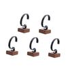 BESTYASH 5pcs Wrist Watch Display Stand Stylish Walnut Storage Holder for Organizing Multifunctional Lining for Watch Organizer for Enthusiasts view 1