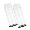 Happyyami 2pcs Portable Tennis Ball Holder PVC Container Black Lid for Organizing Tennis Balls Wear-Resistant Sports Storage for Players view 2