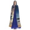 YKJJFVZ World War 2 Aircraft Airplane Print Rogue Cosplay Adult Halloween Witch Hooded Cloak Cape Unisex Costume For Horror Parties Masquerade view 2