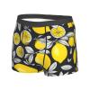Lemon Fruit Pattern Print Men'S Underwear Boxer Briefs, Soft Comfortable Stretch Briefs For Everyday Use view 3