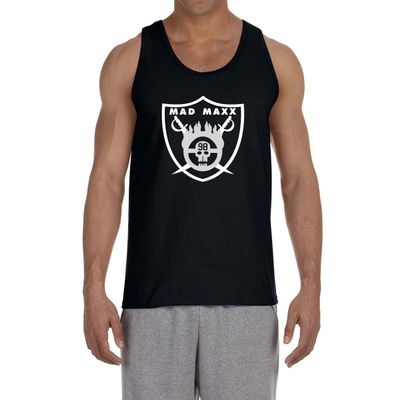 Black Las Vegas Maxx Crosby Mad Maxx Logo Tank Top Adult XL