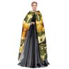 YKJJFVZ Yellow Sunflowers With Red Butterfly04 Print Rogue Cosplay Adult Halloween Witch Hooded Cloak Cape Unisex Costume For Horror Parties Masquerade view 3