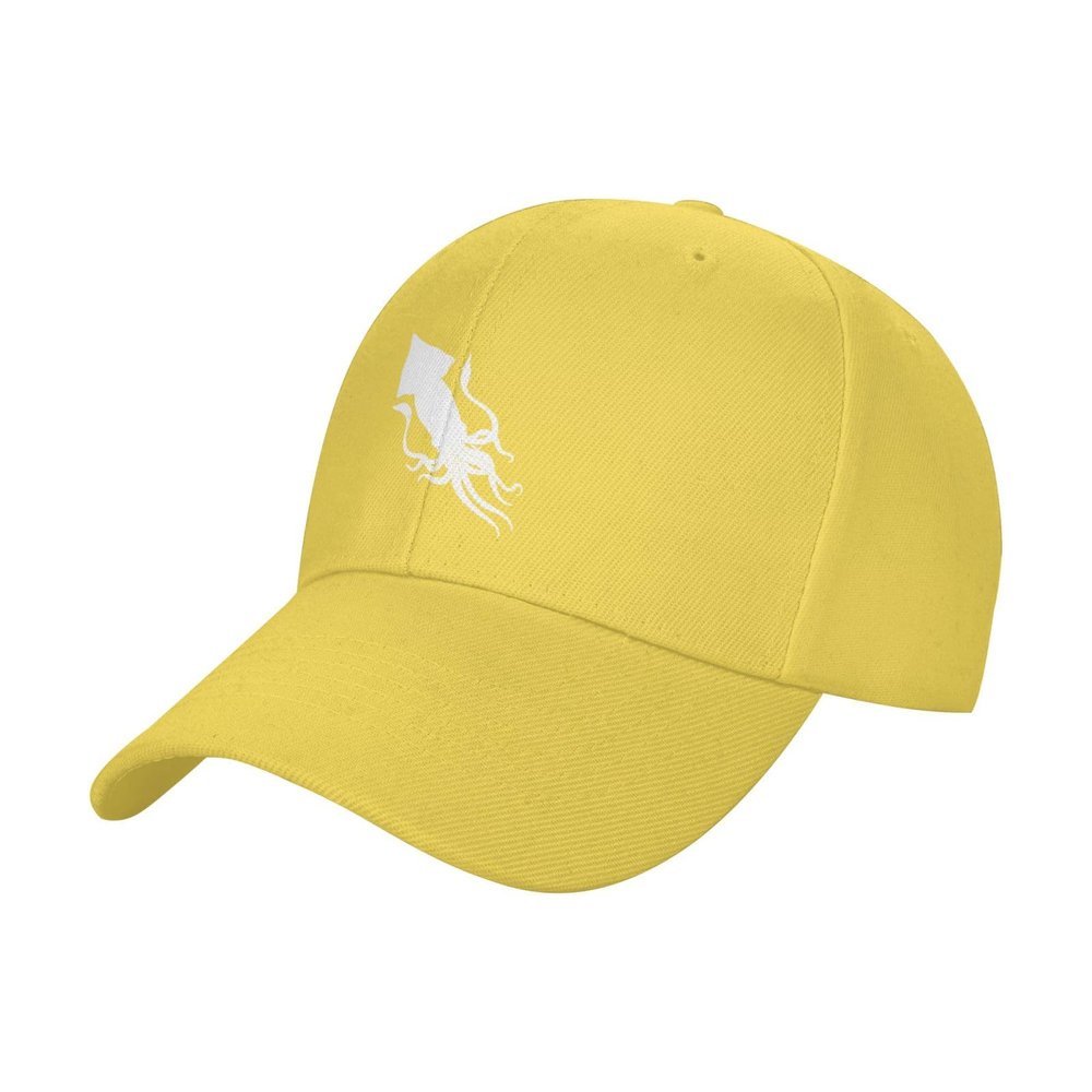 Squid Squid Hat Funny Trucker Baseball Cap Dad Hats for Men Women Adjustable Yellow