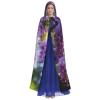 YKJJFVZ Wisteria Flowers With Dreamy Colors3 Print Rogue Cosplay Adult Halloween Witch Hooded Cloak Cape Unisex Costume For Horror Parties Masquerade view 2