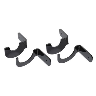 BRIGHTFUFU 2pairs Acrylic Baseball Bat Display -mounted Holder for Game-used and Autographed Bats Smooth Edges for Protection Black for Sports Memorabilia Showcase