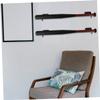 BRIGHTFUFU 2pairs Acrylic Baseball Bat Display -mounted Holder for Game-used and Autographed Bats Smooth Edges for Protection Black for Sports Memorabilia Showcase view 3
