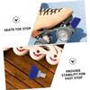 Anneome 2pcs Roller Skates Toe Stops Brake Stoppers Lightweight and Jam Plugs for Roller Skating Includes Bolts for Skating Enthusiasts view 4