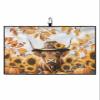 Golf Towel Waffle Pattern Towels,Thanksgiving Fall Sunflower Cow Microfiber Golf Bag Towel with Carabiner Clip Farm Highland Cattle Pumpkin Golf Accessories Club Cleaner for Men Women,16"x24" view 1