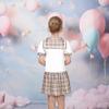 Sunny Fashion Girls Dress Brown Check Bow Tie Sailor Uniform School Short Sleeve Size 12 view 3