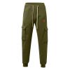 Men's Cargo Sweatpants Drawstring Relaxed Fit Comfy Cargo Joggers Sweat Pants for Mens with Pockets view 3