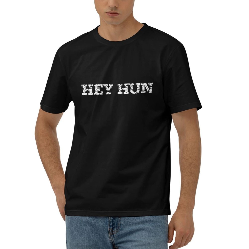 ADWD Graphic Tees Hey Hun T-Shirt Graphic Tees for Women Sarcastic Tshirts(Medium)