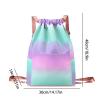 Drawstring Gym Bag | Lightweight Gym Bag | Drawstring Sports Bag | Water-Resistant Gym Bag, Nylon Drawstring Backpack, Gym Sack with Pockets, Polyester Drawstring Bag view 2
