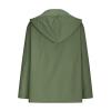 2024 Fall Winter Fleece Lined Rain Jacket Women Long Sleeve Hiking Lightweight Softshell Raincoat Hooded Trench Coats view 2
