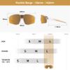 EYEGLAD MOTIONVIEW Sports Sunglasses Outdoor HD High Contrast UV400 Running Baseball Softball Sports Eco-friendly (Desert Titanium) view 4