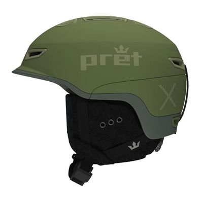 PRET Fury Ski & Snowboard Helmet | Level C Ventilation | MIPS Impact Protection | X Green | Small
