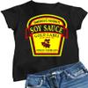 Go All Out XX-Large Black Women Soy Sauce Label Funny Group Halloween Costume T-Shirt view 1