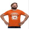 4X-Large Orange Mens Buffalo Sauce Label Funny Group Halloween Costume T-Shirt view 1