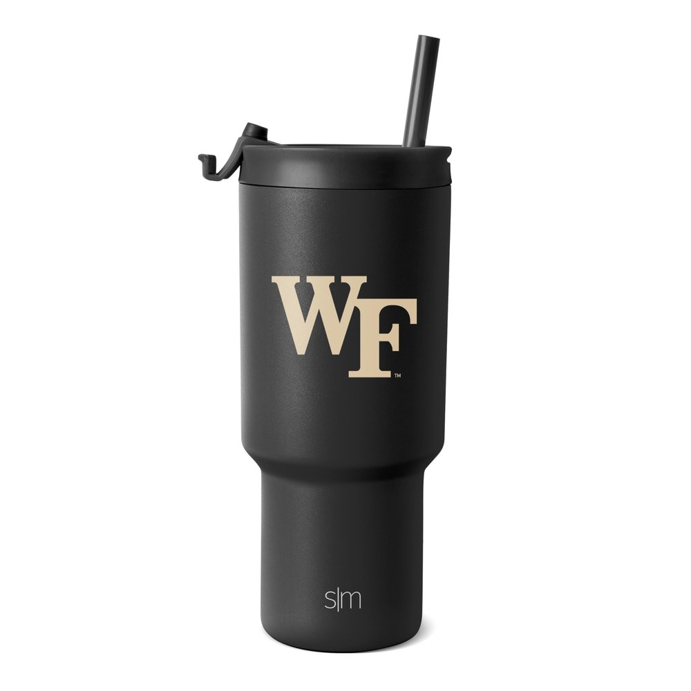 Simple Modern Officially Licensed Collegiate Wake Forest Demon Deacons 30 oz Tumbler with Flip Lid & Straws | Insulated Stainless Steel | Gifts for Men Women | Trek Collection | Wake Forest University