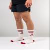 Alabama Crimson Tide Socks Vintage Soft Cotton Sock with Stripes  NCAA Licensed | Crimson & White University of Alabama | College Fan Gameday Apparel for Men & Women | Men's & Women's (Medium) view 3