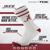 Alabama Crimson Tide Socks Vintage Soft Cotton Sock with Stripes  NCAA Licensed | Crimson & White University of Alabama | College Fan Gameday Apparel for Men & Women | Men's & Women's (Medium) view 4