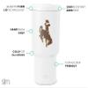 Simple Modern Officially Licensed Collegiate Wyoming Cowboys 30 oz Tumbler with Flip Lid and Straws | Insulated Cup Stainless Steel | Gifts for Men Women | Trek Collection | The University of Wyoming view 2