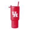 Simple Modern Officially Licensed Collegiate Houston Cougars 30 oz Tumbler with Flip Lid and Straws | Insulated Cup Stainless Steel | Gifts for Men Women | Trek Collection | University of Houston view 1