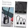 COOLHIYA 2pcs Steel Cable Locks Heavy-Duty Bike Lock with Keys for Helmets Luggage and More Multi-Functional Anti-Theft for Bikes Motorcycles and Outdoor Gear view 2