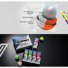 Volvik New Crystal Combi Dual Color Golf Balls 1 Dozen Bundle with Genuine Italian Real Solid Leather Belts (Black and Orange), Unisex view 2