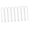 OHPHCALL 8pcs U-Shaped Galvanized Garden Ground Stakes for Tents Trampolines and Canopies Resistant Easy to Install Versatile Anchoring for Outdoor Use view 1