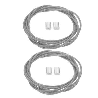 COOLHIYA 2pcs Wire Basketball Hoop Net Threading Cord for Repair Suitable for Indoor Outdoor Use High Strength Attachment