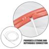 COOLHIYA 2pcs Wire Basketball Hoop Net Threading Cord for Repair Suitable for Indoor Outdoor Use High Strength Attachment view 4