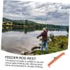 CORHAD Fishing Equipment Plastic Fishing Pole Rest Head for Rods Easy to Install Bright Orange for Visibility view 4