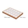 LIFKOME 18grid Jewelry Display Tray Organizer Bamboo Earring Holder and Decorative Ring Storage for Desktop Elegant Jewelry Organizer for Earrings Necklaces and Rings view 2