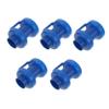 Parliky Trampoline Railing Top Cover Set 5pcs Plastic Pole Caps Trampoline Enclosure Tube Caps Safe for Boys and Girls view 1