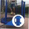 Parliky Trampoline Railing Top Cover Set 5pcs Plastic Pole Caps Trampoline Enclosure Tube Caps Safe for Boys and Girls view 4