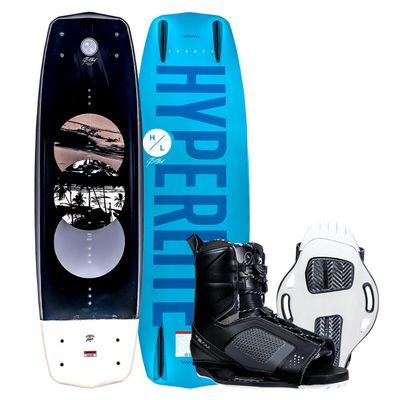 Hyperlite Sender Wakeboard Package, 144cm w/ Team OT Bindings, Sizes 10-14