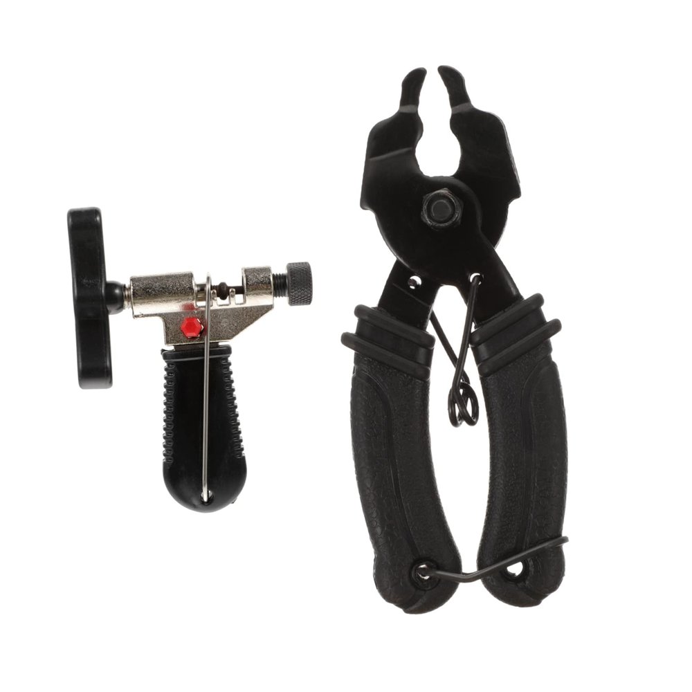 Outanaya 2pcs Bike Chain Splitter Tool Bicycle Crank Puller for Mountain Road Bike Chain Removal Repair Kit Clamp and Gauge