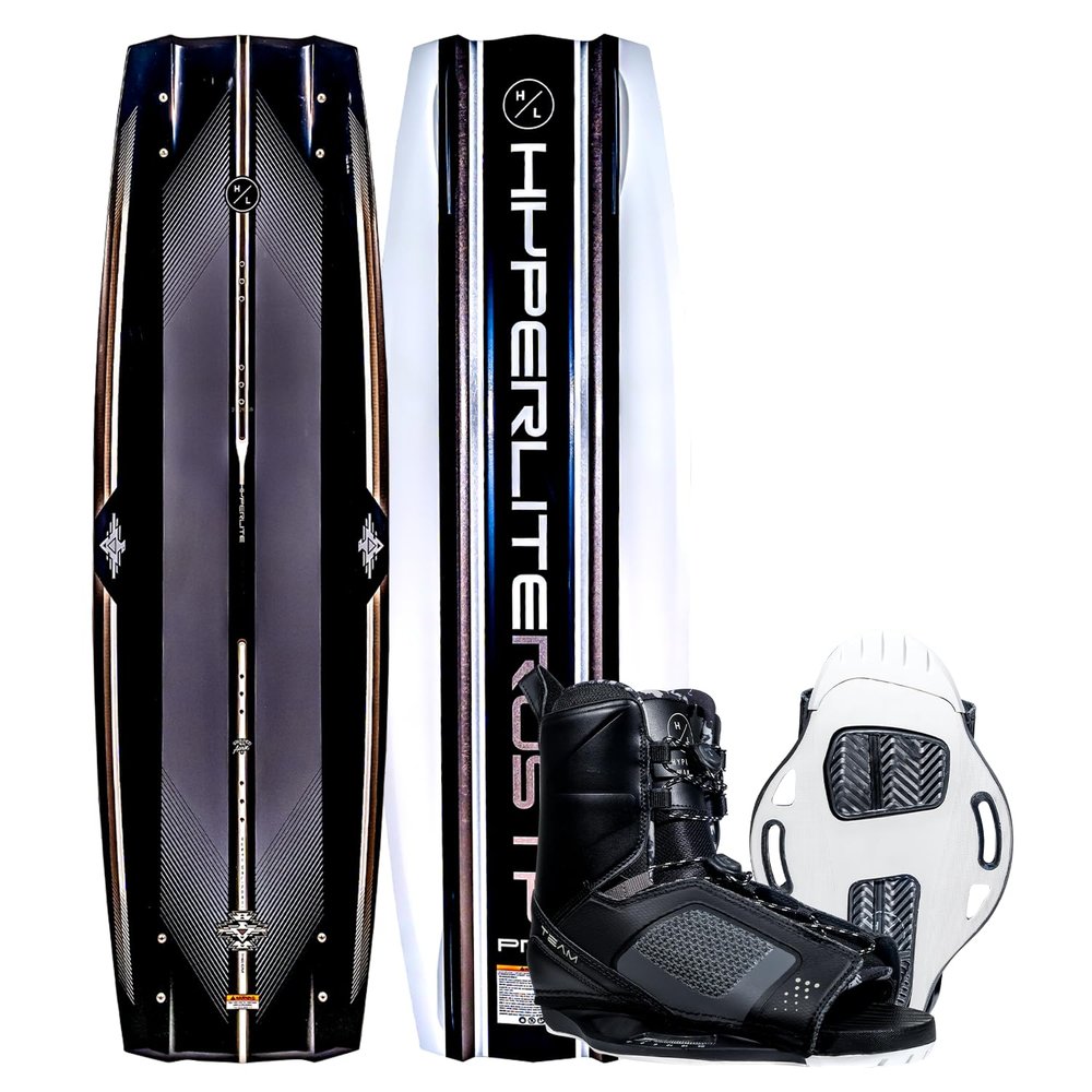 Hyperlite Rusty Pro Wakeboard Package, 146cm w/ Team OT Bindings, Sizes 10-14