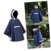 BESTYASH Boys and Girls Rain Poncho Stylish Pattern Rain Jacket for Girls One-piece Rainwear Dark view 1