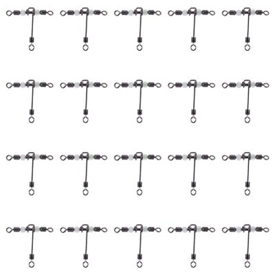 CORHAD 20pcs Fishing Rolling Swivels Fishing Hook Connectors for Freshwater Saltwater for and Bait Use