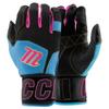 MARUCCI Blacksmith Full WRAP Adult Batting Glove V2, Black/Columbia Blue, Adult X-Large view 1