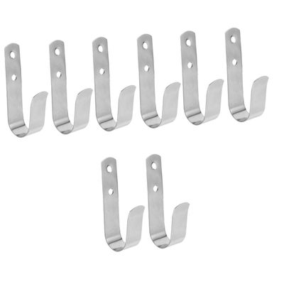 PartyKindom 8pcs Stainless Steel Boat Hooks Hangers for Docking Yacht and Outdoor Use Versatile Hooks for Hanging Towels Bags and More Smooth Finish Heavy Duty Design
