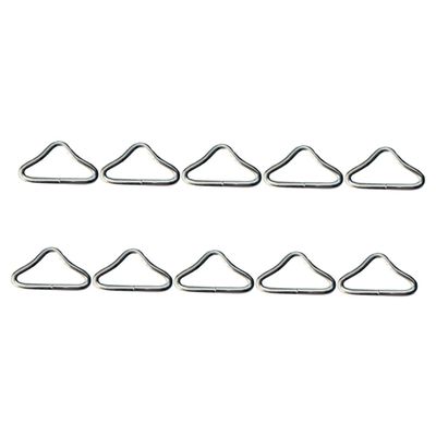 CORHAD 30pcs Iron Triangle Rings for Trampoline Replacement Heavy Duty V-Rings with Corrosion Resistance for Outdoor Activities and Crafting Projects