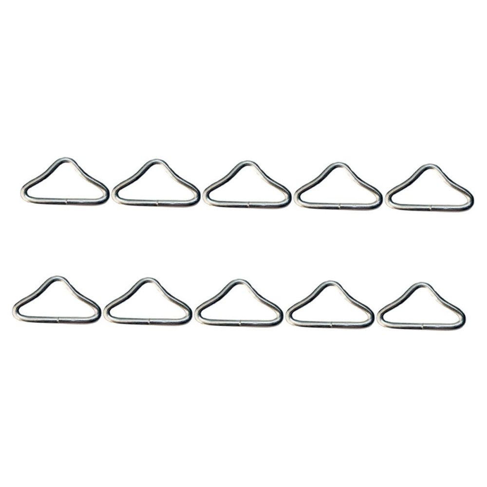 CORHAD 30pcs Iron Triangle Rings for Trampoline Replacement Heavy Duty V-Rings with Corrosion Resistance for Outdoor Activities and Crafting Projects