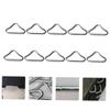 CORHAD 30pcs Iron Triangle Rings for Trampoline Replacement Heavy Duty V-Rings with Corrosion Resistance for Outdoor Activities and Crafting Projects view 2