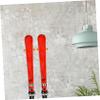 KOMBIUDA 2pcs Snowboard Wall Mount Hanger Rack Vertical Ski Holder Organizer for Home Storage Design for Efficient Ski Snowboard Display and Easy Access view 4