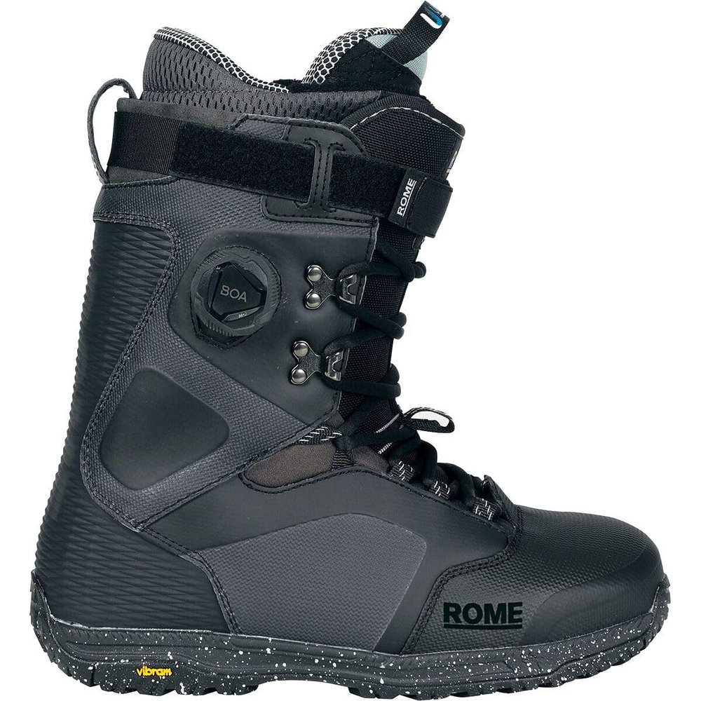 Rome Mens Libertine Pro Hybrid Boa Hybrid Boa Snowboard Boots - 2024/2025 Black | 9