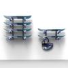 GRRICEPL Wall Mounted Snowboard Rack, Wall Mounted Skateboard Display Rack, Longboard Skateboard Hanging Multi-Tier Display Racks(30 cm) view 2