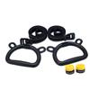 NULYLU 2pcs Plastic Boys and Girls Gymnastic Rings Flying Rings Hand Gel Pull-up Fitness Equipment for Boys and Girls Indoor Gymnastics Bar view 2